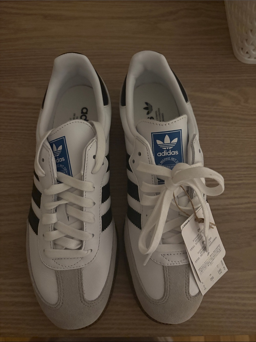 adidas White / Black Samba Classic youth Sneakers
